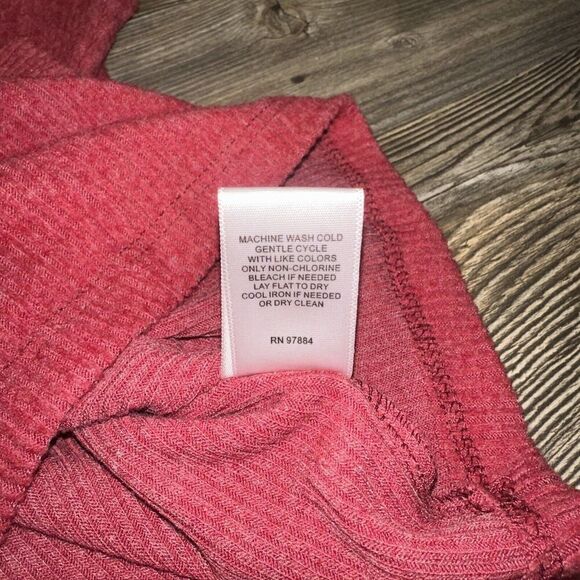 Lemon Tart Womans Burgundy Long Sleeve Shirt. Size Plus 1X. NWOT. P - Picture 5 of 9